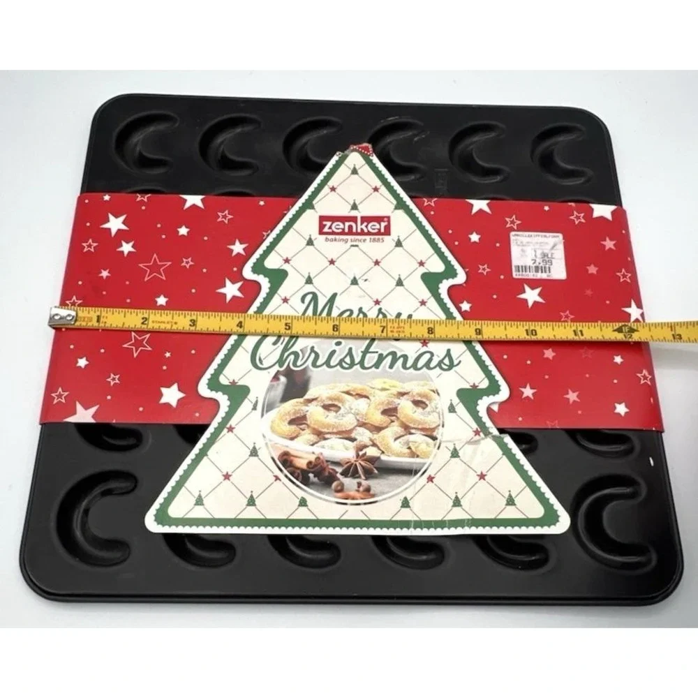 Zenker Bakeware Vanillekipferl Vanilla Crescent Cookie Teflon Pan Germany New